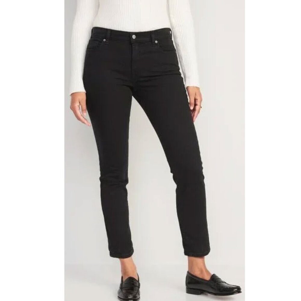 Old Navy Low Rise Boyfriend Jeans 10 32x27 Black  50OFF3